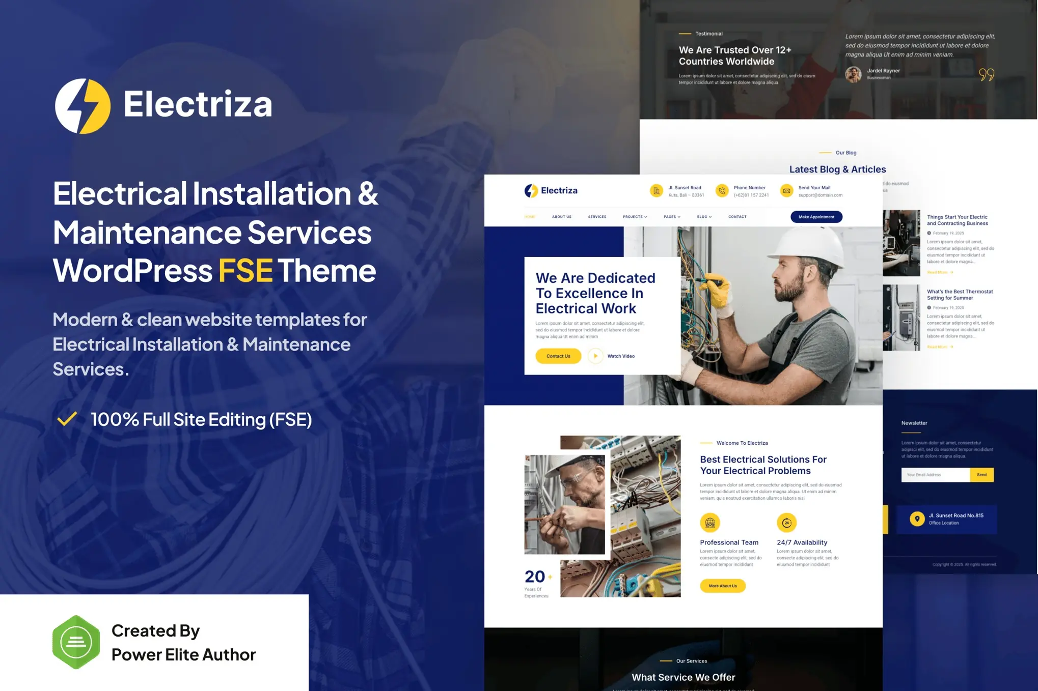 Electriza – theme