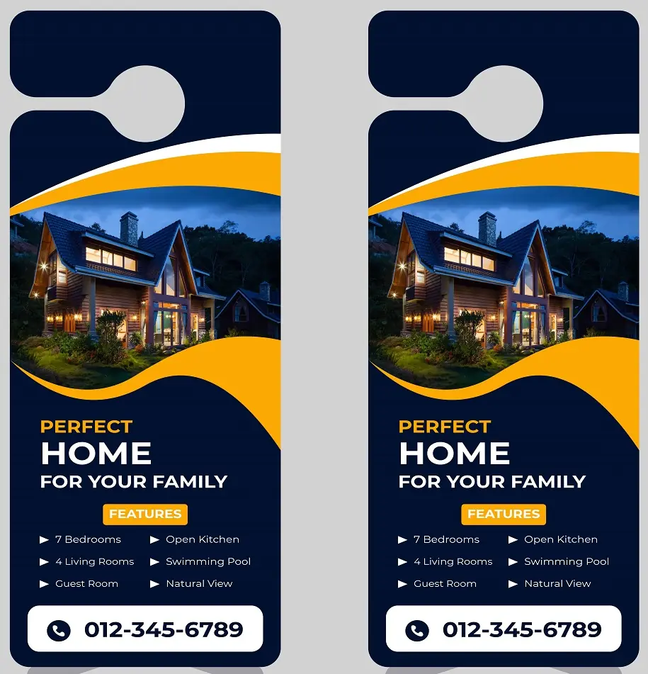 Heating & Air Conditioning Door Hanger 241